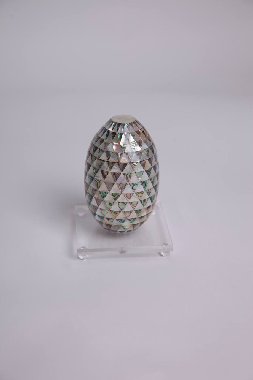 Msadaf box Egg shape Green