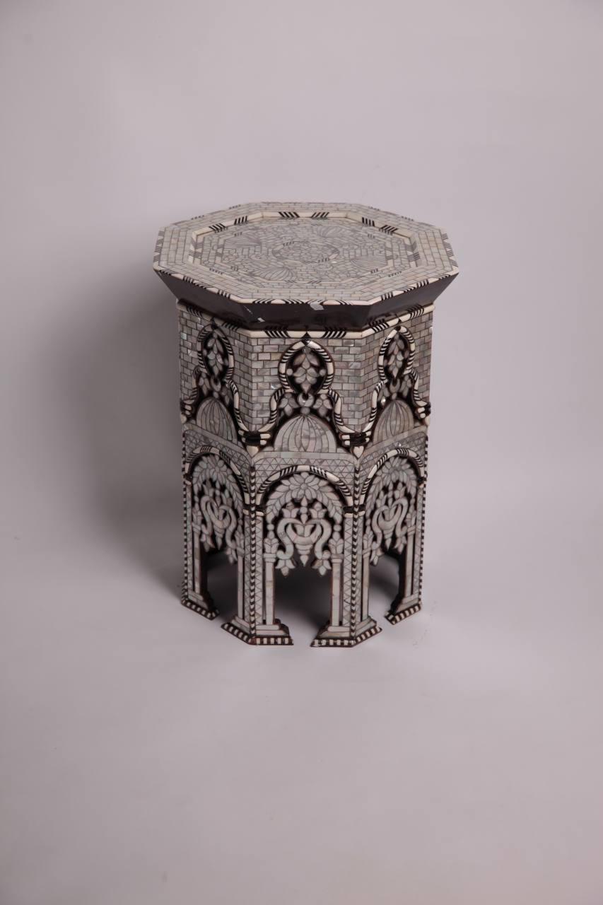 Msadaf Wooden Table Top Part Glass - 1