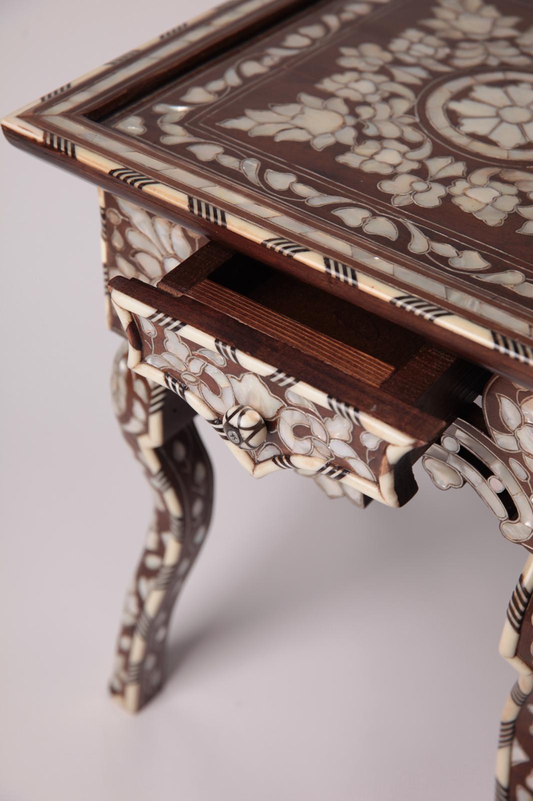 Msadaf Square Wooden Table