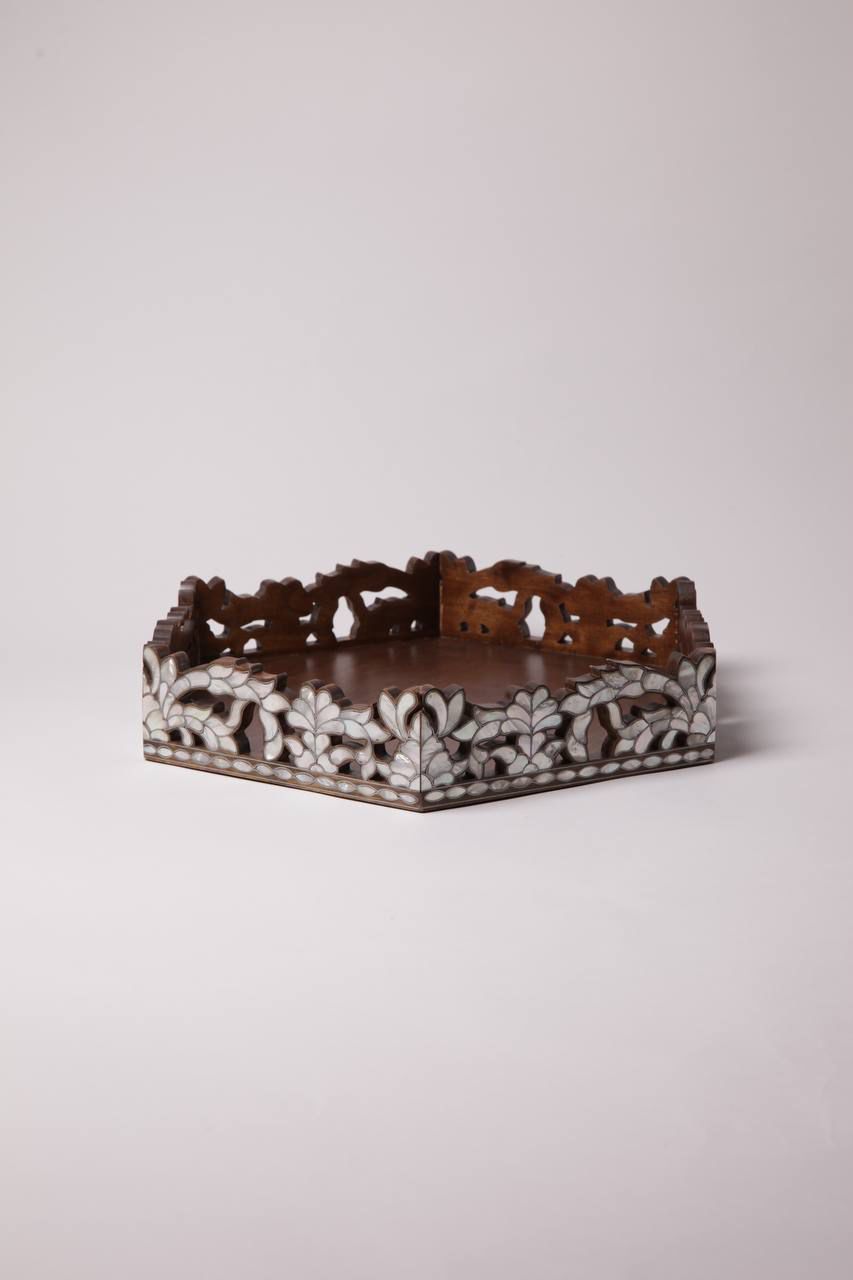 Msadaf Wooden Tray Big