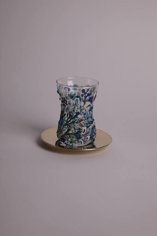 Tea cups blue
