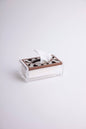 Tissue Box acrylic pattern : Msadaf top( Small) dark brown