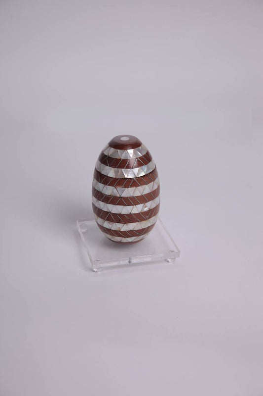 Msadaf box Egg shape brown