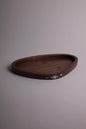 wooden tray. shape: curved pattern