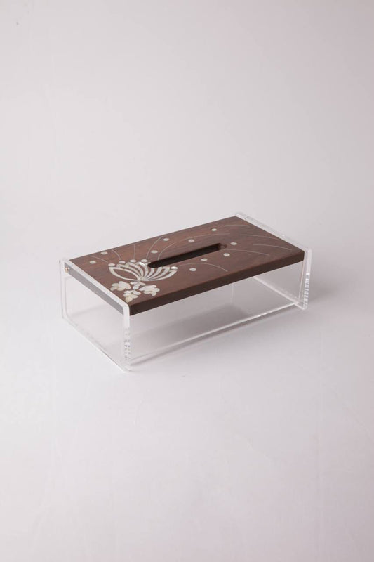 Tissue Acrylic Msadaf Box Pattern : Butterfly Desingn