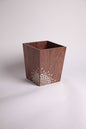 Trash Bin Wood Msadaf Pattern : Beehive Design