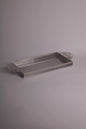 rectangular metal tray with half plixiglass with yellow stars holder