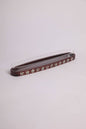 Msadaf wooden small serving tray with plixiglass tray on top . pattern : Flowers