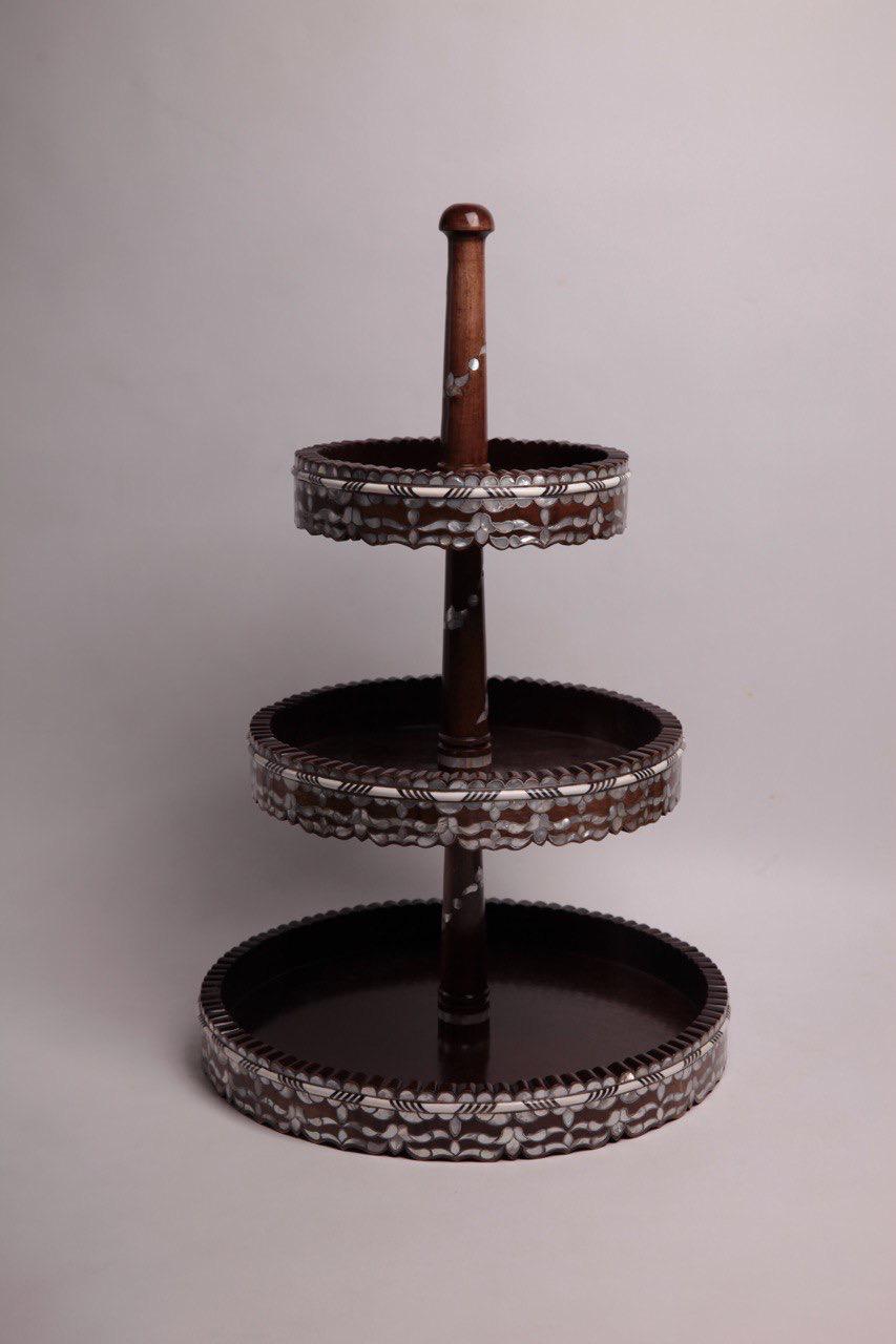 Three Levels Big Msadaf Wooden Tray