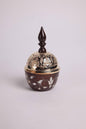 Msadaf Wooden Incense Burner With Golden Cover