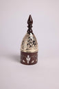 Msadaf Wooden Incense Burner Cone Shape  With Golden Cover