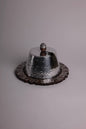 Circle Wooden Tray With Metal Cover