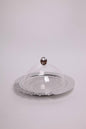Round Metal Lace Tray With Msadaf Plexiglass Cover: Size Big