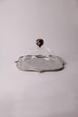 Silver Tray With Cover Handle Msadaf Wooden Ball