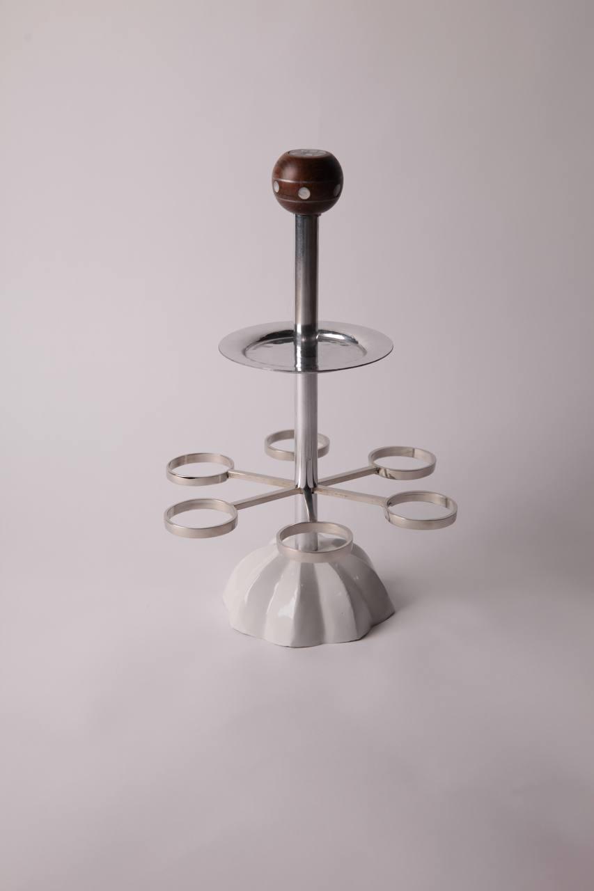 Coffee Cups Stand With Msadaf Wooden Ball Handle