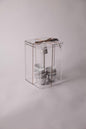 Silver Coffee Stand White Mother Peral With CoffeE Cups 6 pcs