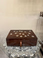 Square Wooden Msadaf Box (Flower Pattern