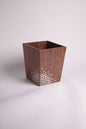Trash Bin Wood Msadaf Pattern : Beehive Design