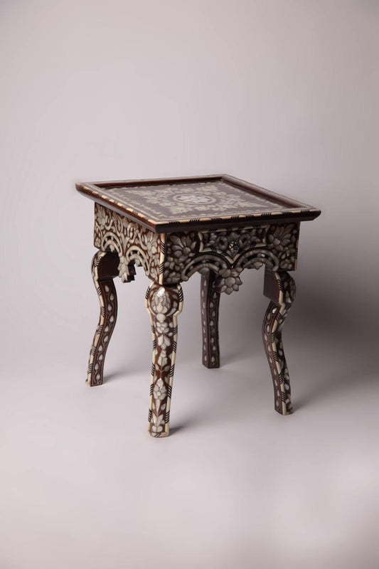 Msadaf Wooden Square Table
