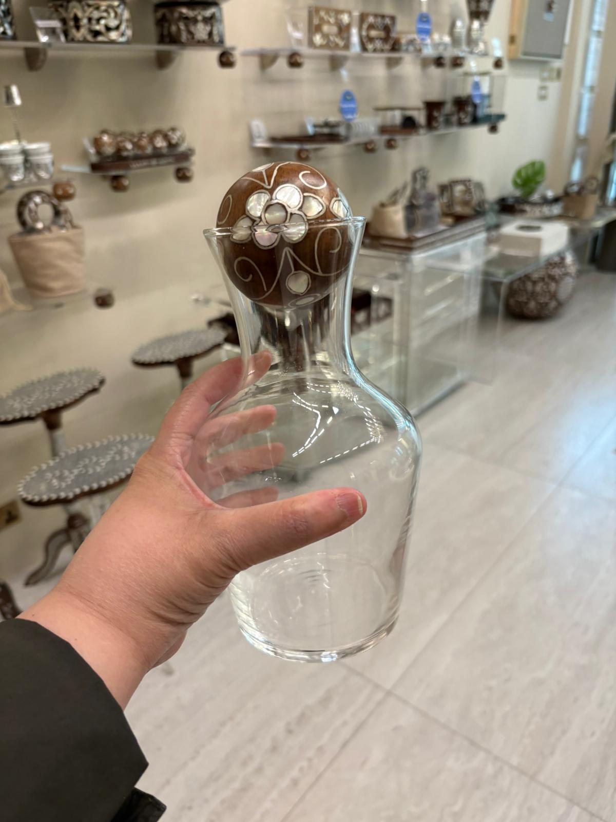 Galss Bottle With Msadaf Wooden Ball