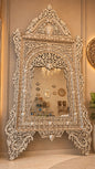 Msadaf Wooden Mirror