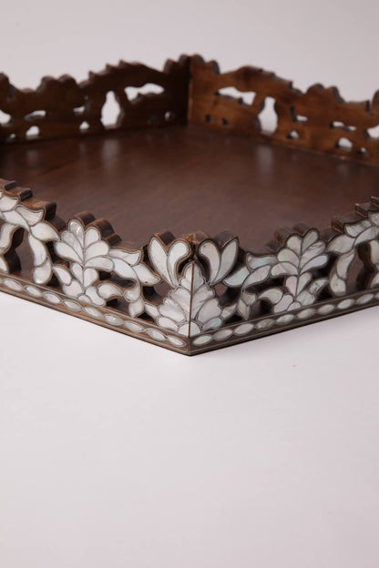 Msadaf Wooden Tray  Big