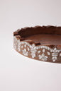 Msadaf Wooden Tray Round Big