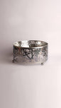 Metal Round Art Tray Silver