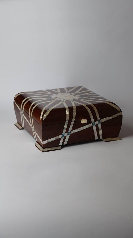 Msadaf Wooden Box New II  Size Big (30*30)