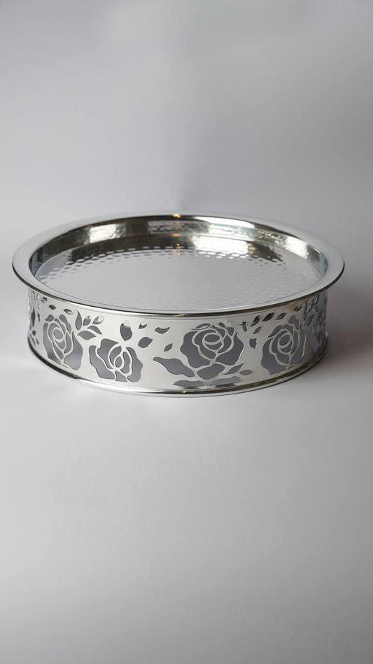 Metal Art Round Tray New Pattern