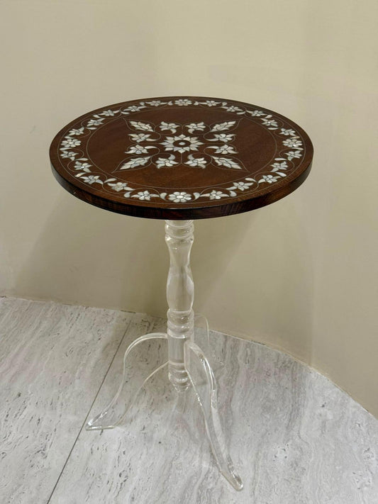 Msadaf Wooden New Table ( Legs Acrylic )