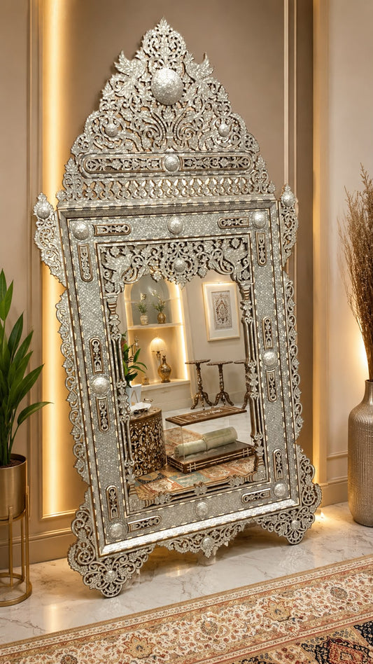 Msadaf Wooden New Mirror Big
